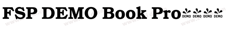 FSP DEMO Book Pro字体转换 FSP DEMO Book Pro字体转换